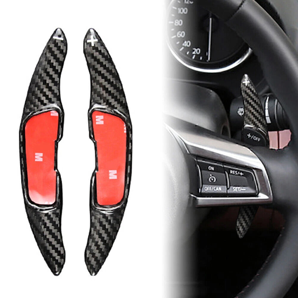2X Steering Wheel Shift Paddle Extensions for Mazda CX-3 CX-4 CX-5 6 (2013–2021)