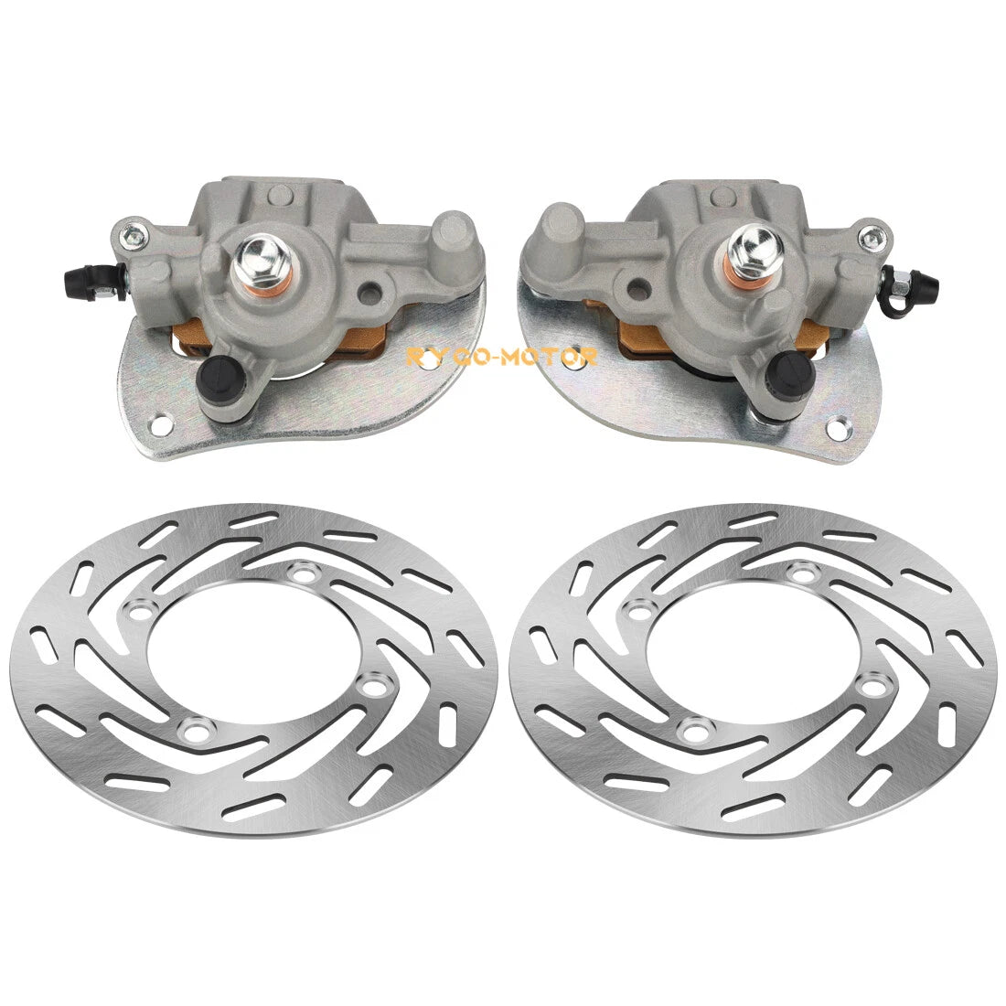 Front Brake Calipers & Disc Rotors for Yamaha Kodiak 700 YFM700 (2016–2020)