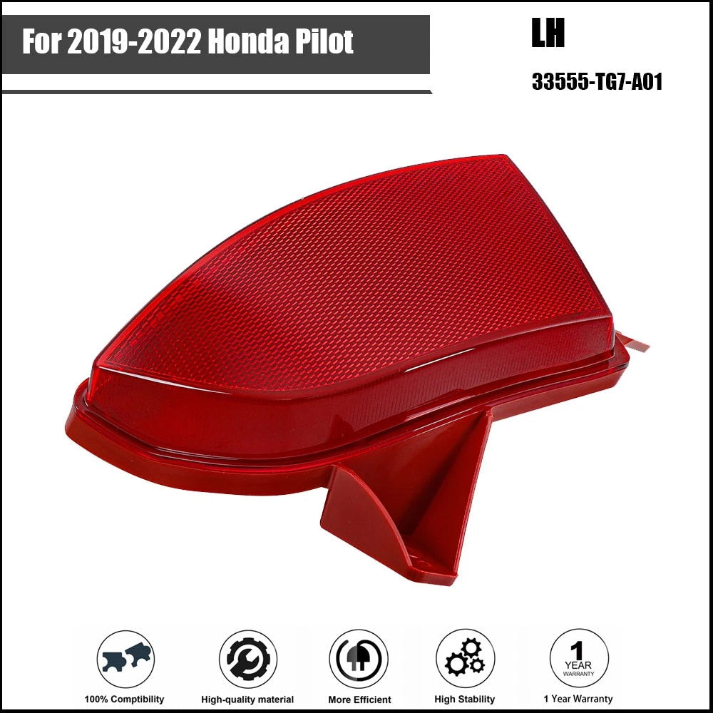 Rear Left Bumper Reflector Assembly for Honda Pilot (2019–2022)