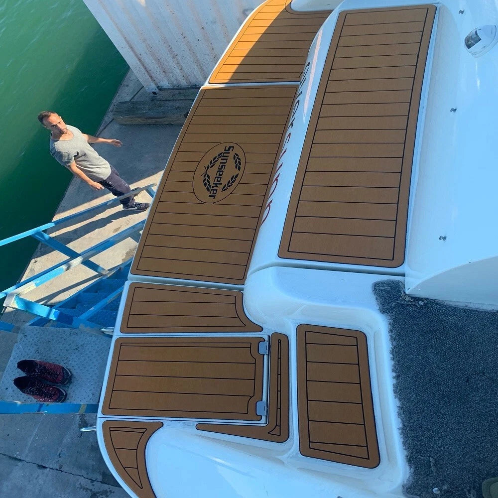 EVA Foam Faux Teak Deck Flooring for Sunseeker Camargue 51 (1996)