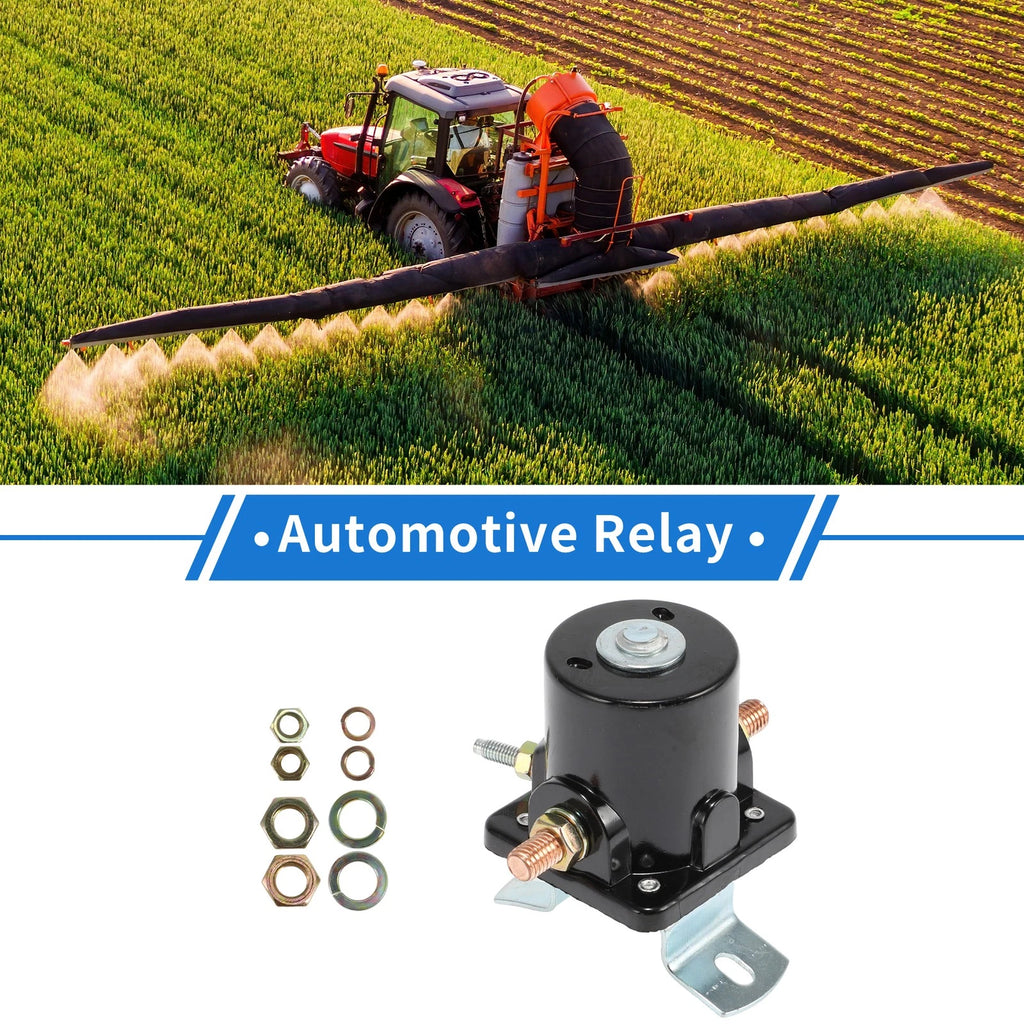 Starter Solenoid Relay 12V 3 Terminal Replacement for Ford Farm Tractor (Years)