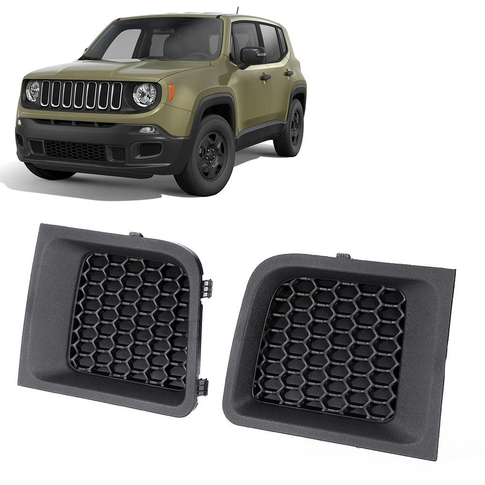 Pair Left Right Front Bumper Grille Insert for Jeep For Renegade 2015 2018