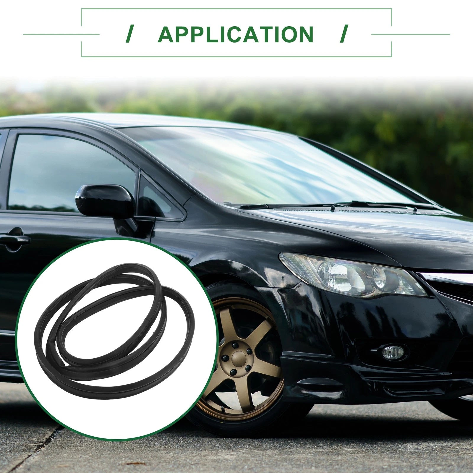 1pc Rear Trunk Weatherstrip Seal Strip Replacement for Honda Civic (2012–2015)