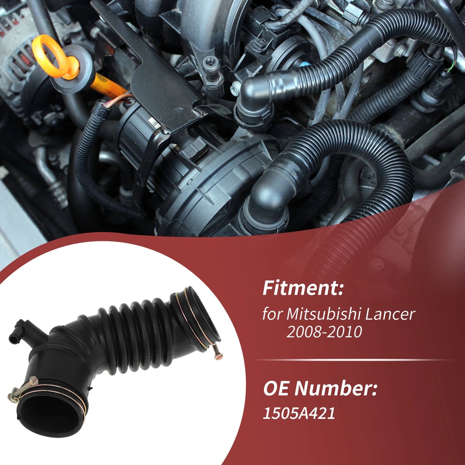 Engine Air Intake Hose Replacement for Mitsubishi Lancer (2008–2010)