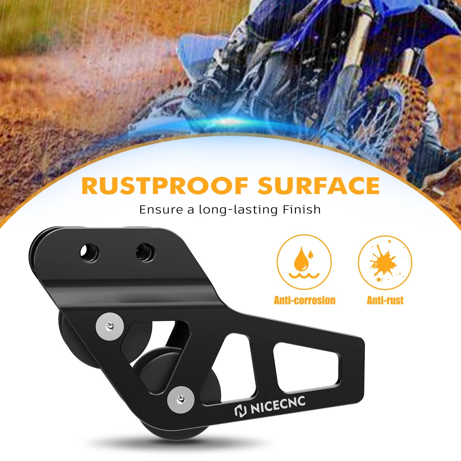 NICECNC Billet Rear Chain Guide Guard for Yamaha YZ85 (2003–2018)
