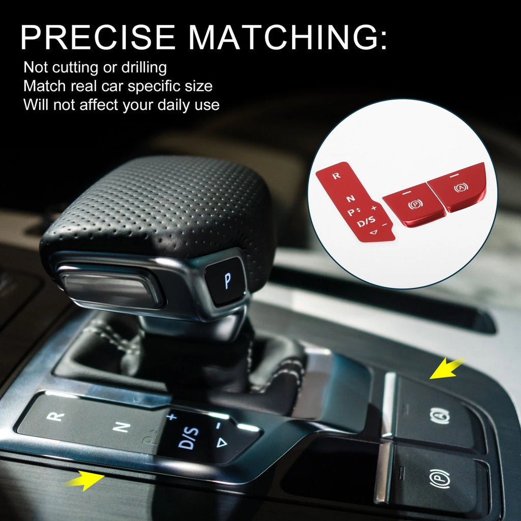Electronic Handbrake Button Switch Cover Set for Audi Q5 (2018–2024)