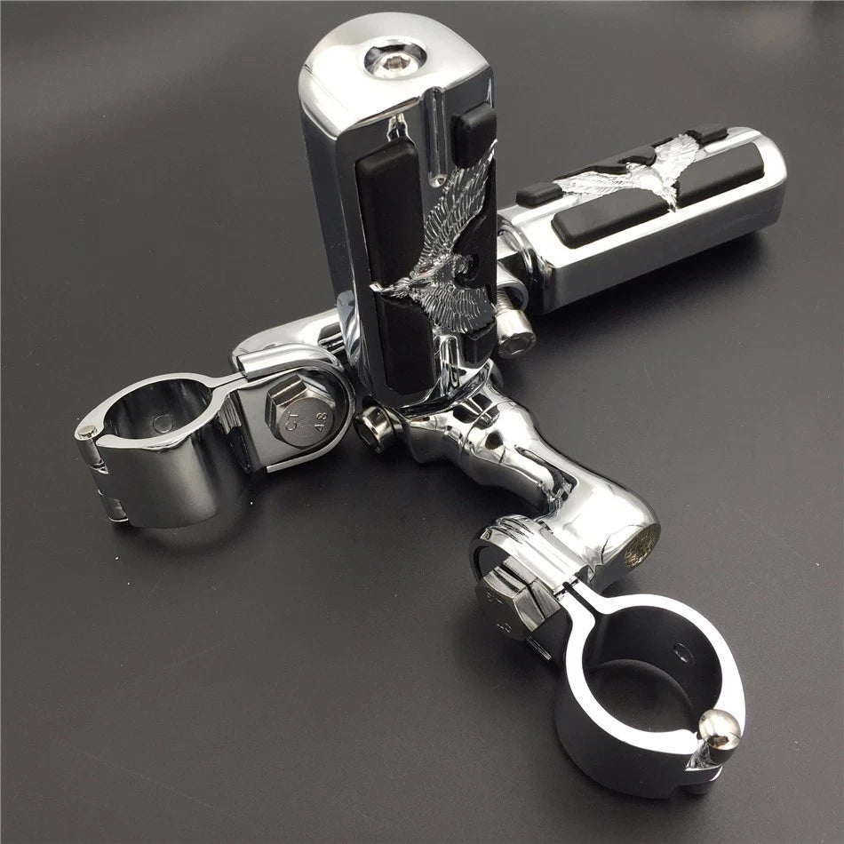 Chrome 1.5" SA Eagle Foot Peg for Honda GoldWing VTX1300 Shadow Valkyrie