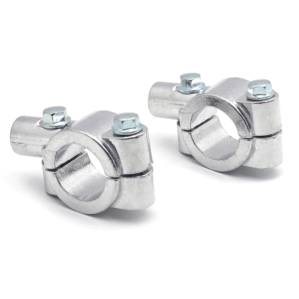 7/8" 22mm Motorcycle Handlebar 10mm Mirror Thread Mount Clamp Adaptor