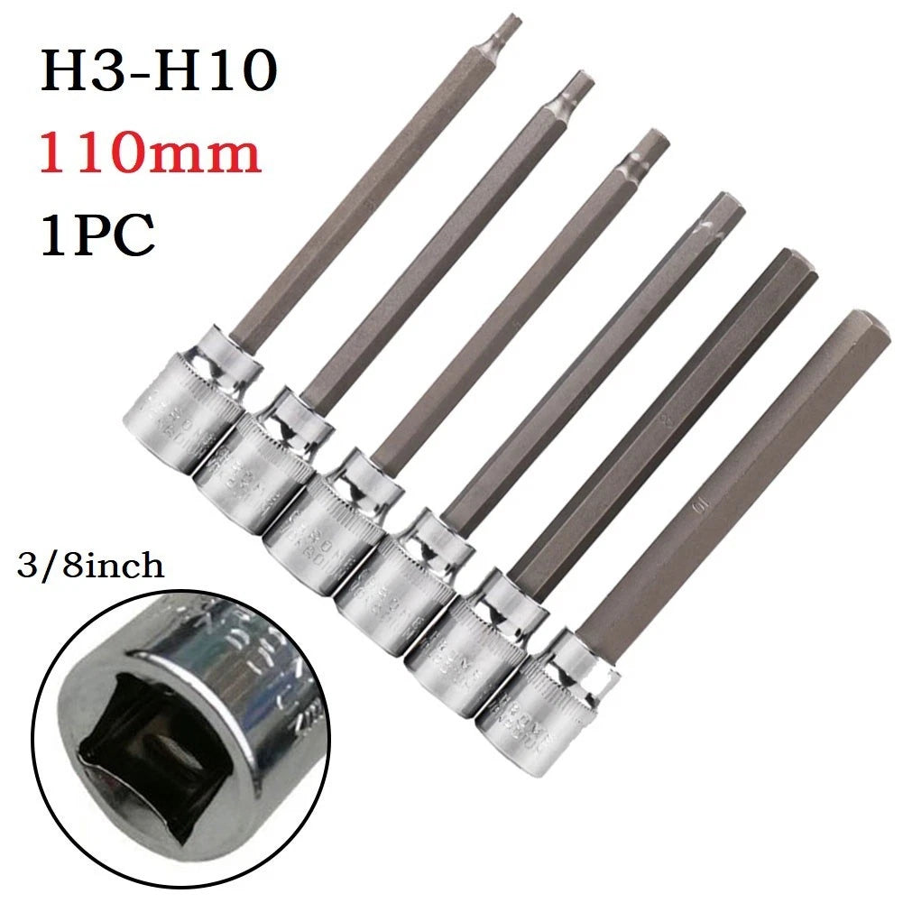 Hexagon Socket Bit Sleeve for Power Tools 3/8"