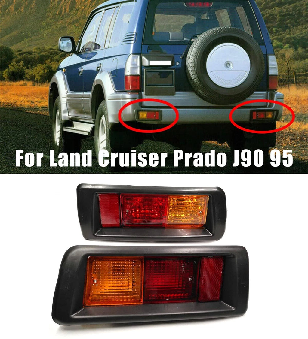2Pcs Rear Bumper Tail Light for Toyota Land Cruiser Prado J90 (1995–2002)