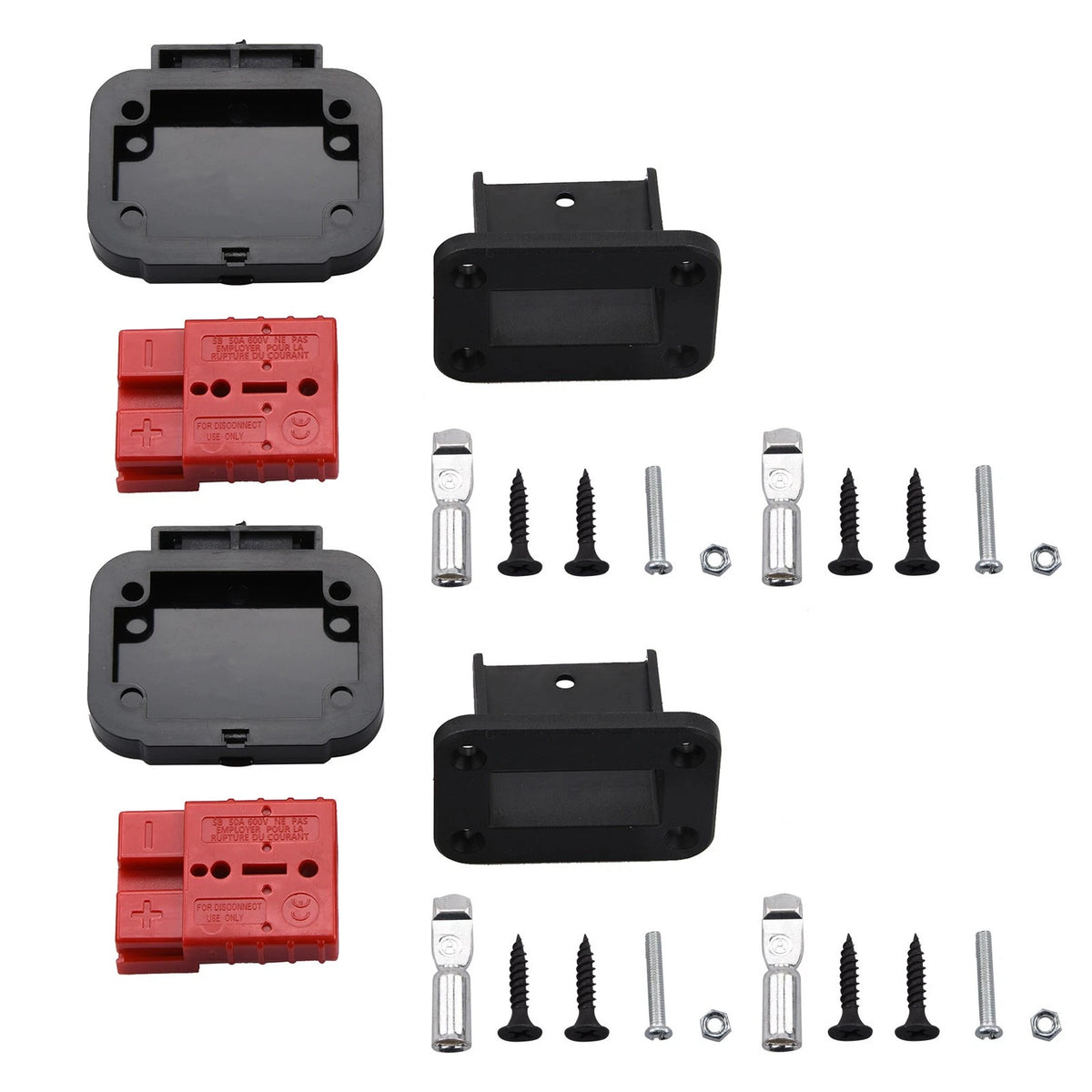 2X 50A Quick Connect Disconnect Terminals for Winch Crane UTV Truck