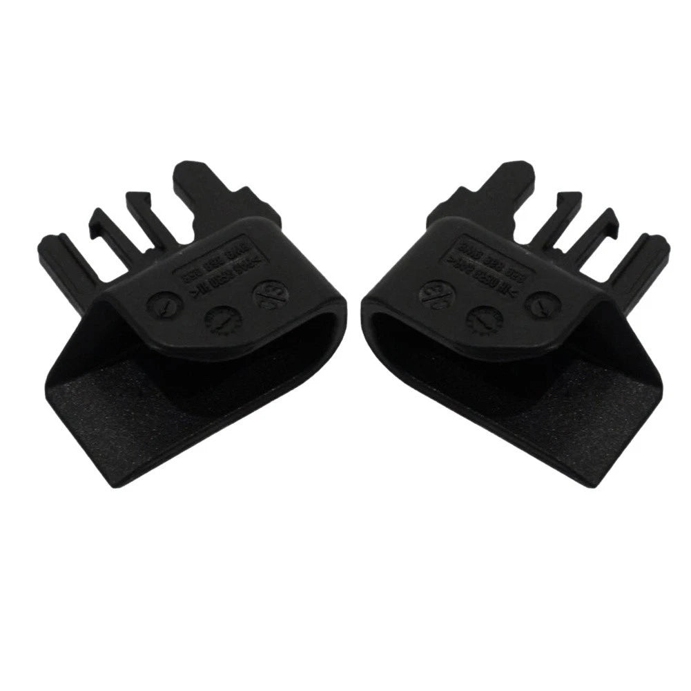 Black Roller Blind Luggage Cover Clip Pair for Audi A4 A6
