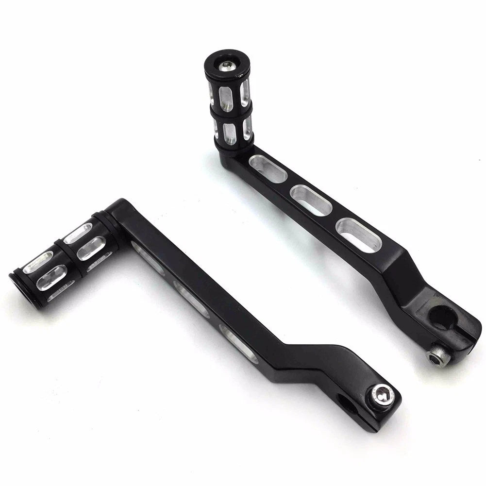 Black Heel Toe Shift Levers w/ Shifter Peg for Harley Electra Glide (1988–2017)