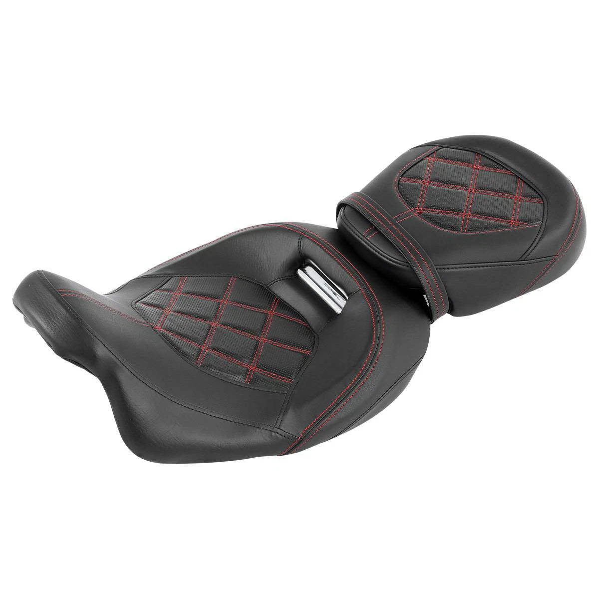 Driver/Passenger Seat for Harley Road Glide (2009–2023) Red Stitching