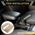 Center Console Cover for Chevrolet Silverado (Microfiber Leather, Beige)