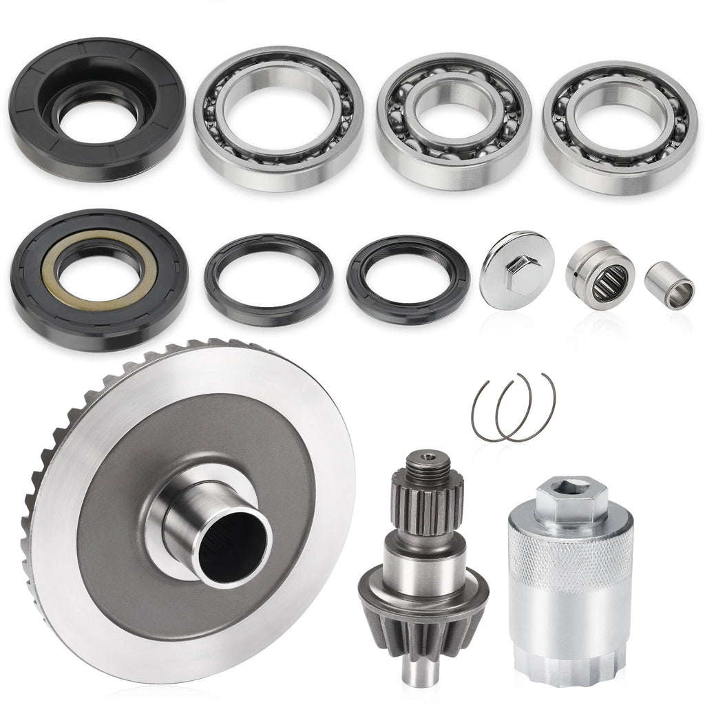 Final Drive Pinion Ring Gear Bearings & Nut Tool for Honda Rancher TRX350 TRX400 (2000–2006)