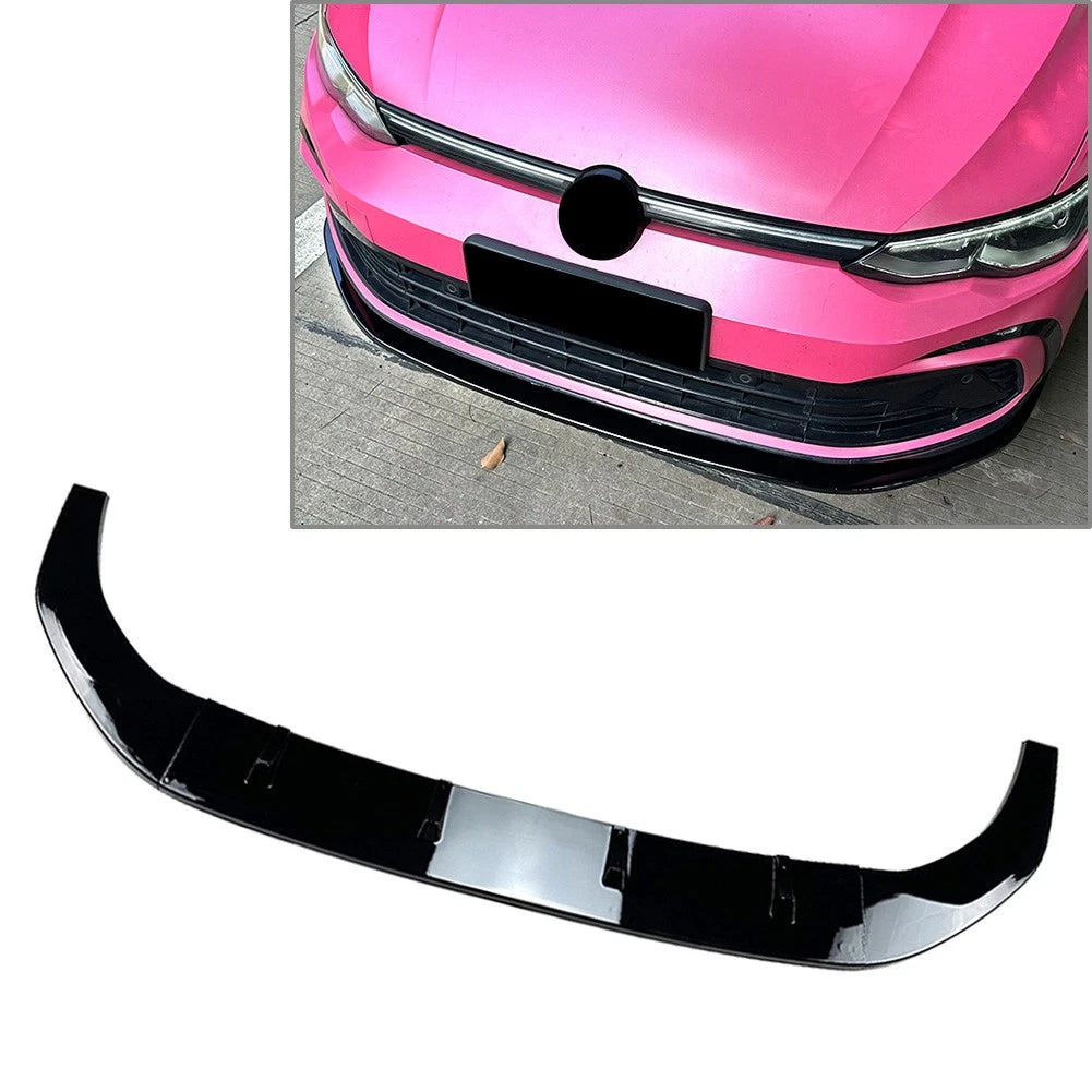 Front Splitter Spoiler Lip Kit for Volkswagen Golf MK8 GTD GTE R (2020–Present)