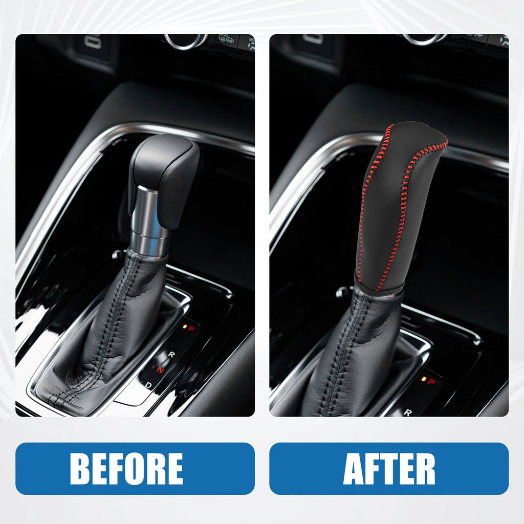 Gear Shift Lever Cover Interior Replacement for Honda Fit (2014–2018) Red