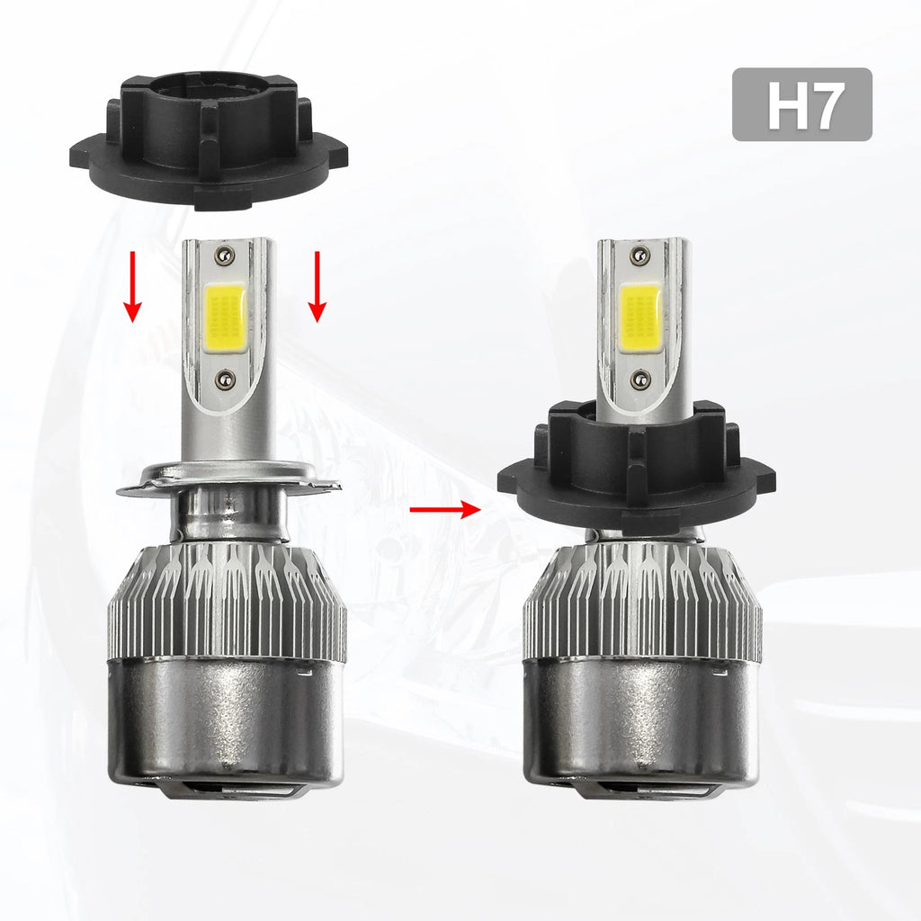 Car LED Headlight Adapter Bases Replacement for Volkswagen Polo (2010–2018)