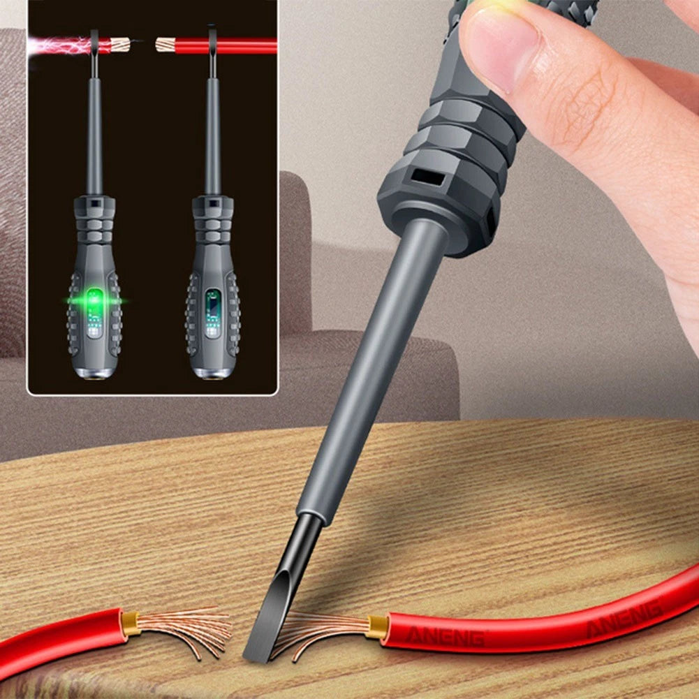 8 Slotted Cross Screwdriver Pens with Voltage Indicator Light