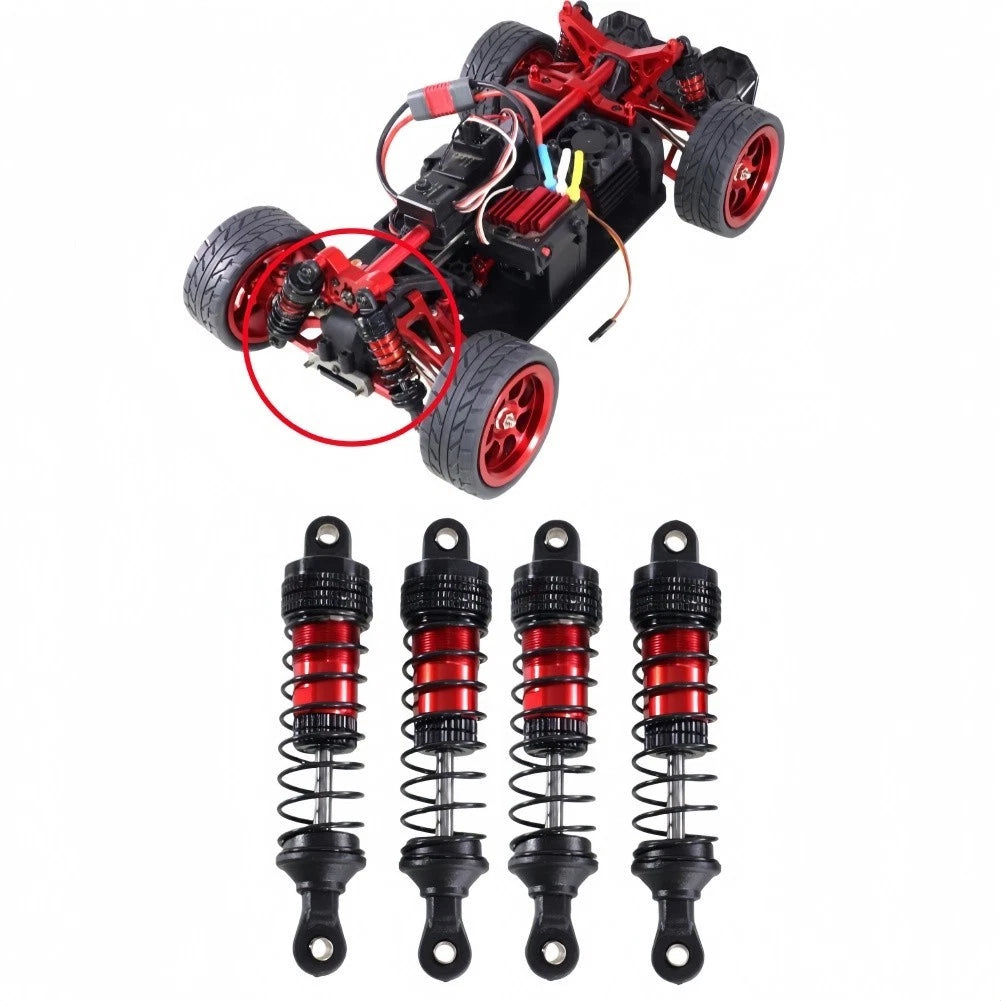 RC Shock Absorber Kit for 1/10 Scale Crawler Vehicles (80mm Length)