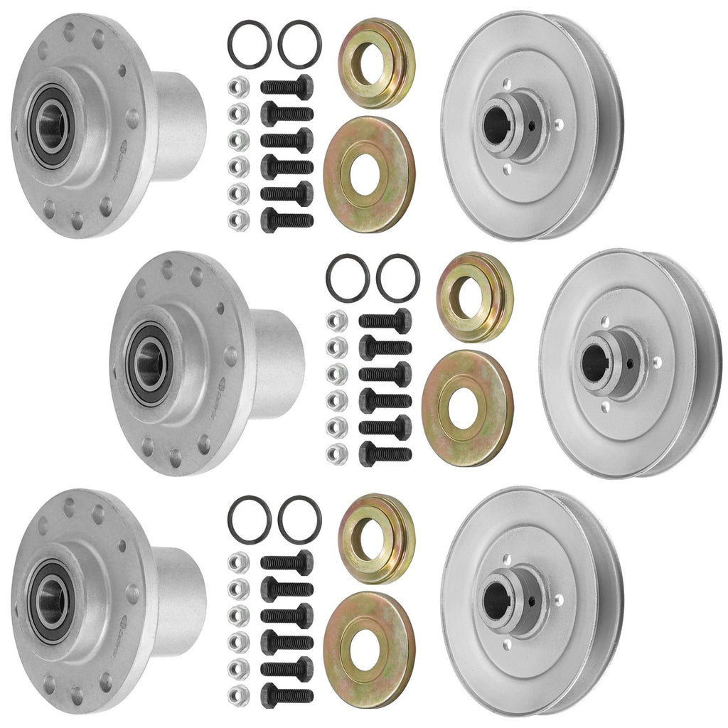 Deck Spindle with Pulley Replacement for Exmark Viking (2005–2015)