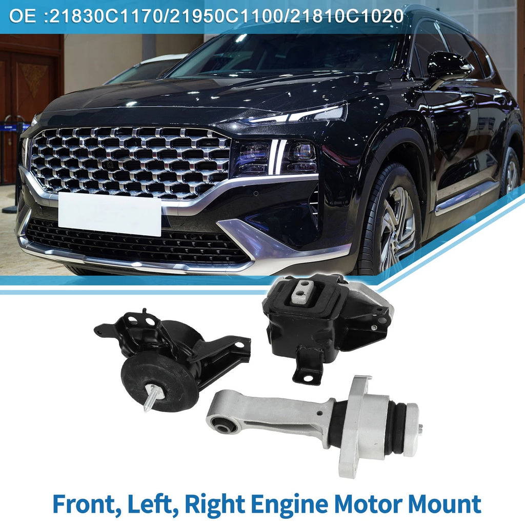 Engine Motor Trans Mount Set Replacement for Hyundai Sonata (2016–2018)