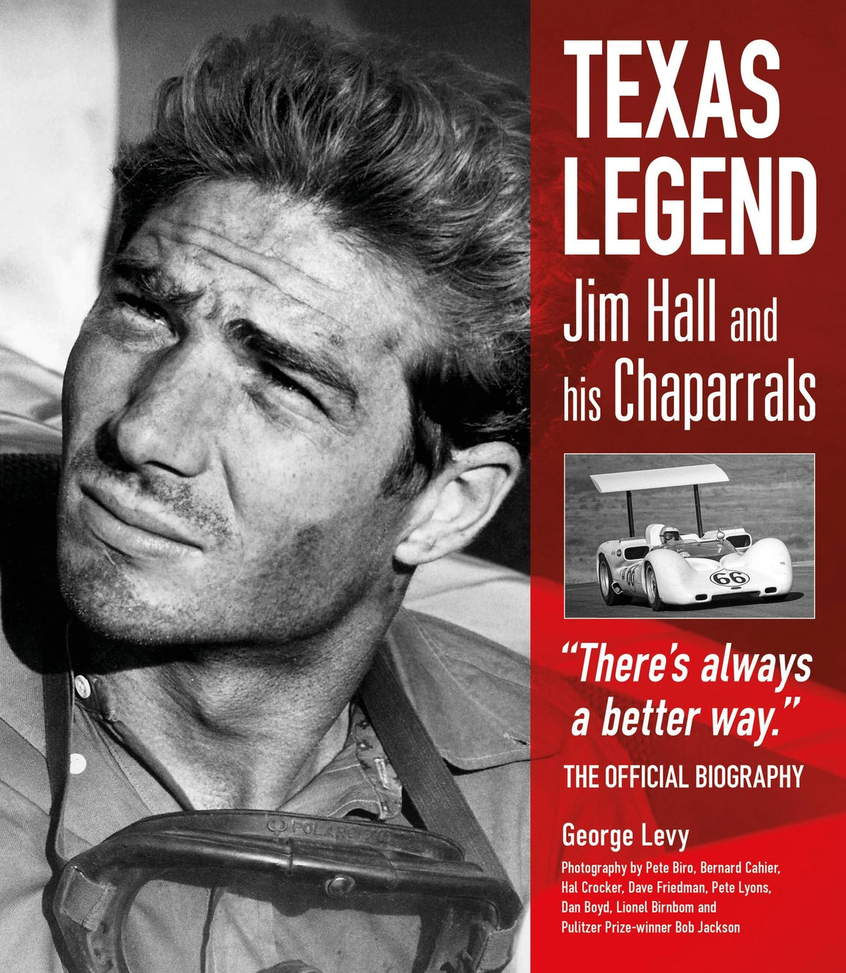 Texas Legend Jim Hall Chaparrals Book for Can-Am Trans-Am Formula 5000