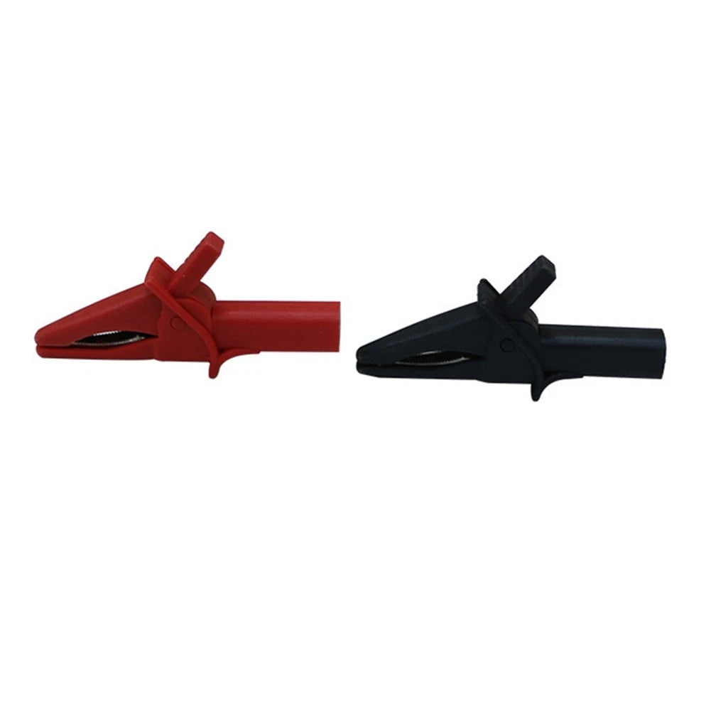 2X Insulated Crocodile Clips for Reliable Connection Tools
