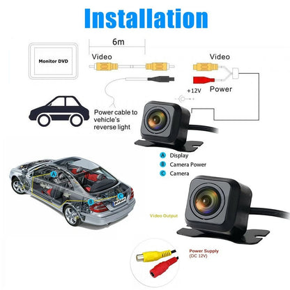 Car Parking Rear View Reverse Camera Waterproof NTSC / PAL System High Quality