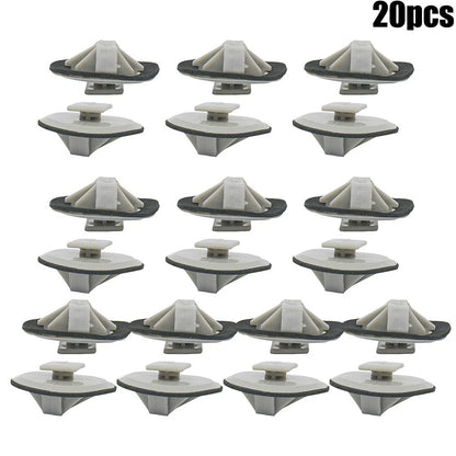 Set of 4 Clips for (12174B, 14mm x 20mm, Gray)