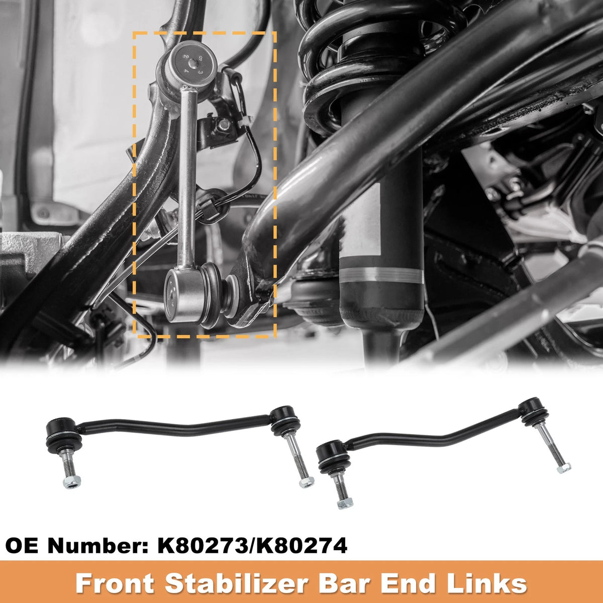Set of 2 Front Sway Bar Links Kit for Ford Excursion F250 F350 (2000–2005)