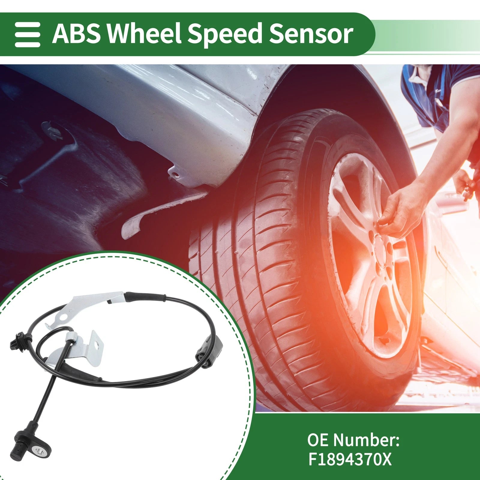 ABS Wheel Speed Sensor No.F1894370X for Mazda RX-8 (2009–2011) Front Right