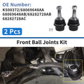 2 Pcs Lower Ball Joints Front and Rear Replacement for Dodge Durango (2011–2023)