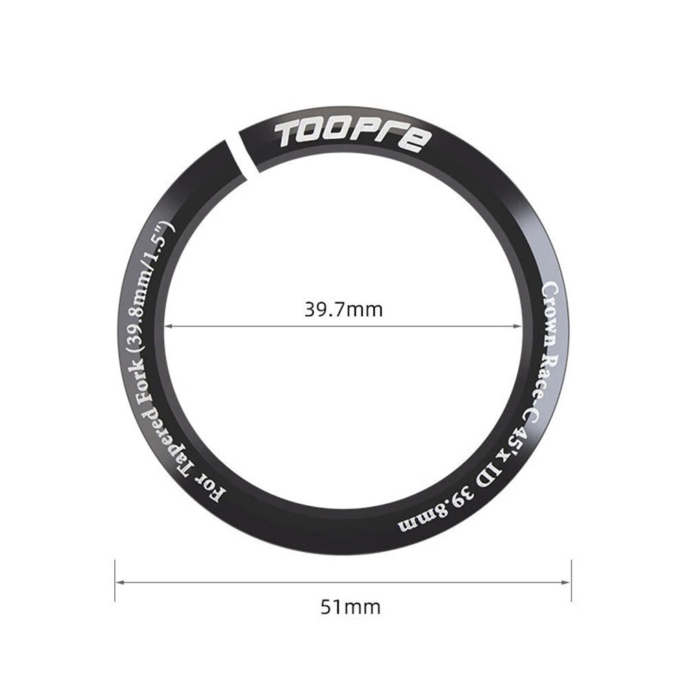 D Base Type Steerer Tube Adapter for 1.125in Straight Pipe Front Forks