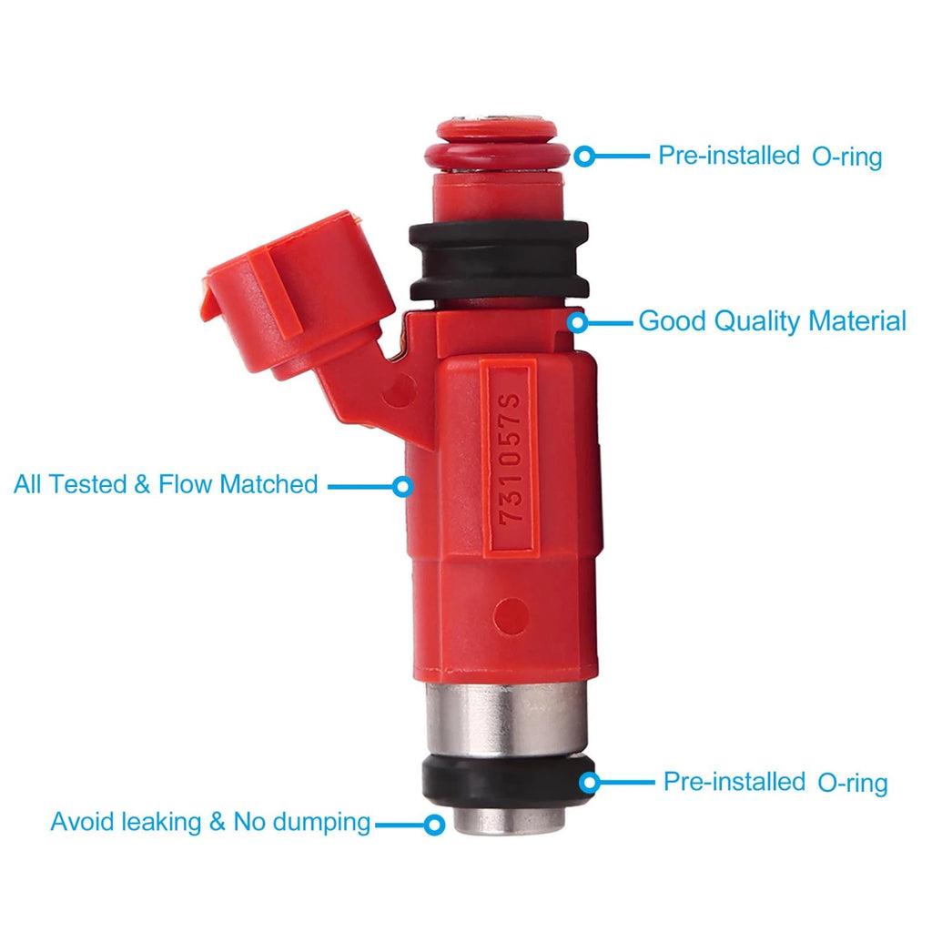 4 Piece Fuel Injector Set Replacement for Yamaha Outboard Mitsubishi Eclipse 3.0L (2001–2005)