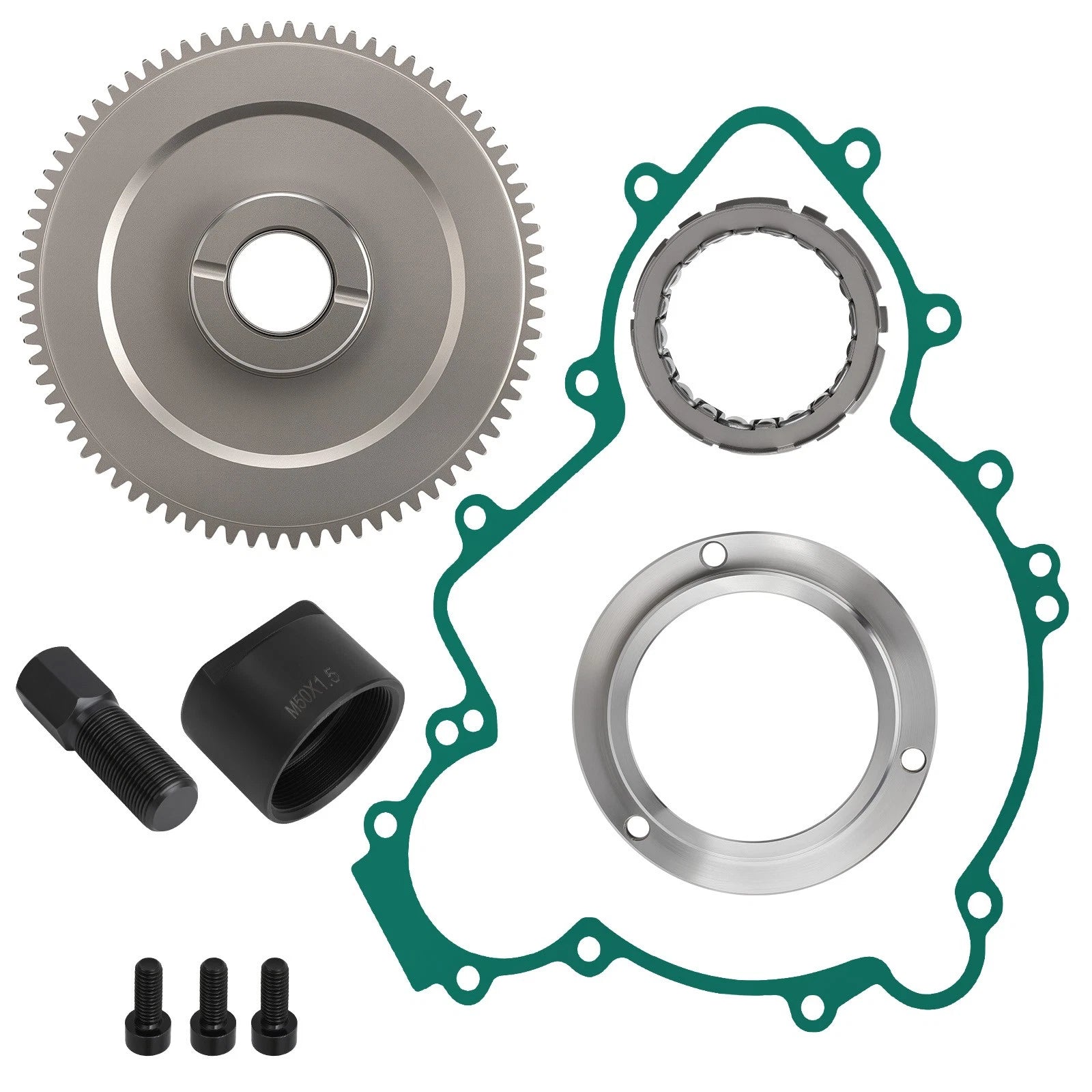 One Way Bearing Idler Gear Gasket w/ Puller for Polaris Ranger XP 900 (2014–2019)