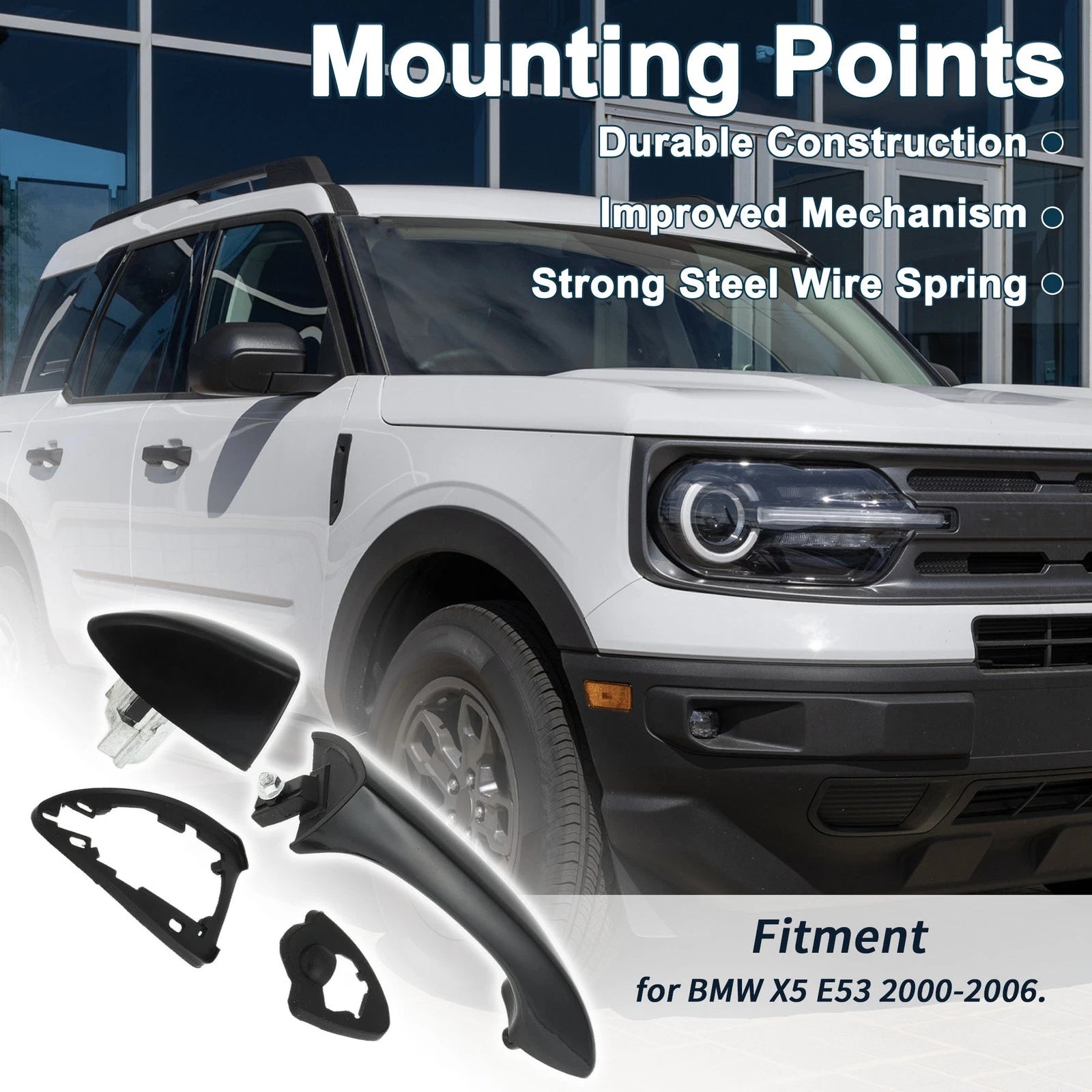 Front Right Exterior Door Handle Replacement for BMW X5 E53 (2000–2006)