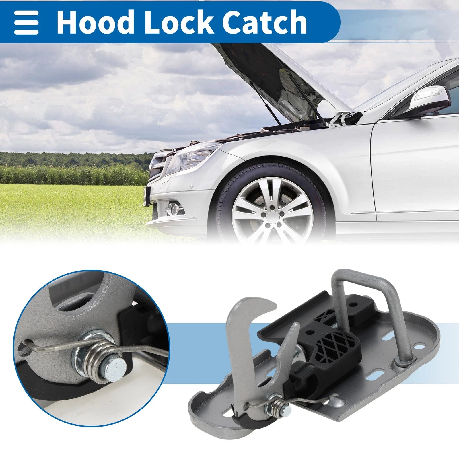 Hood Latch Assembly Replacement for Volkswagen Caddy (2004–2015)
