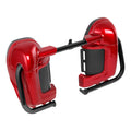 Engine Guard Bar & Red Lower Vented Fairings for Harley Electra Glide (2009–2013)