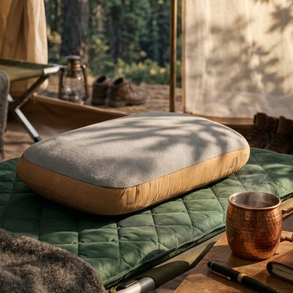 Lightweight Memory Foam Travel Pillow for Camping Neck Support