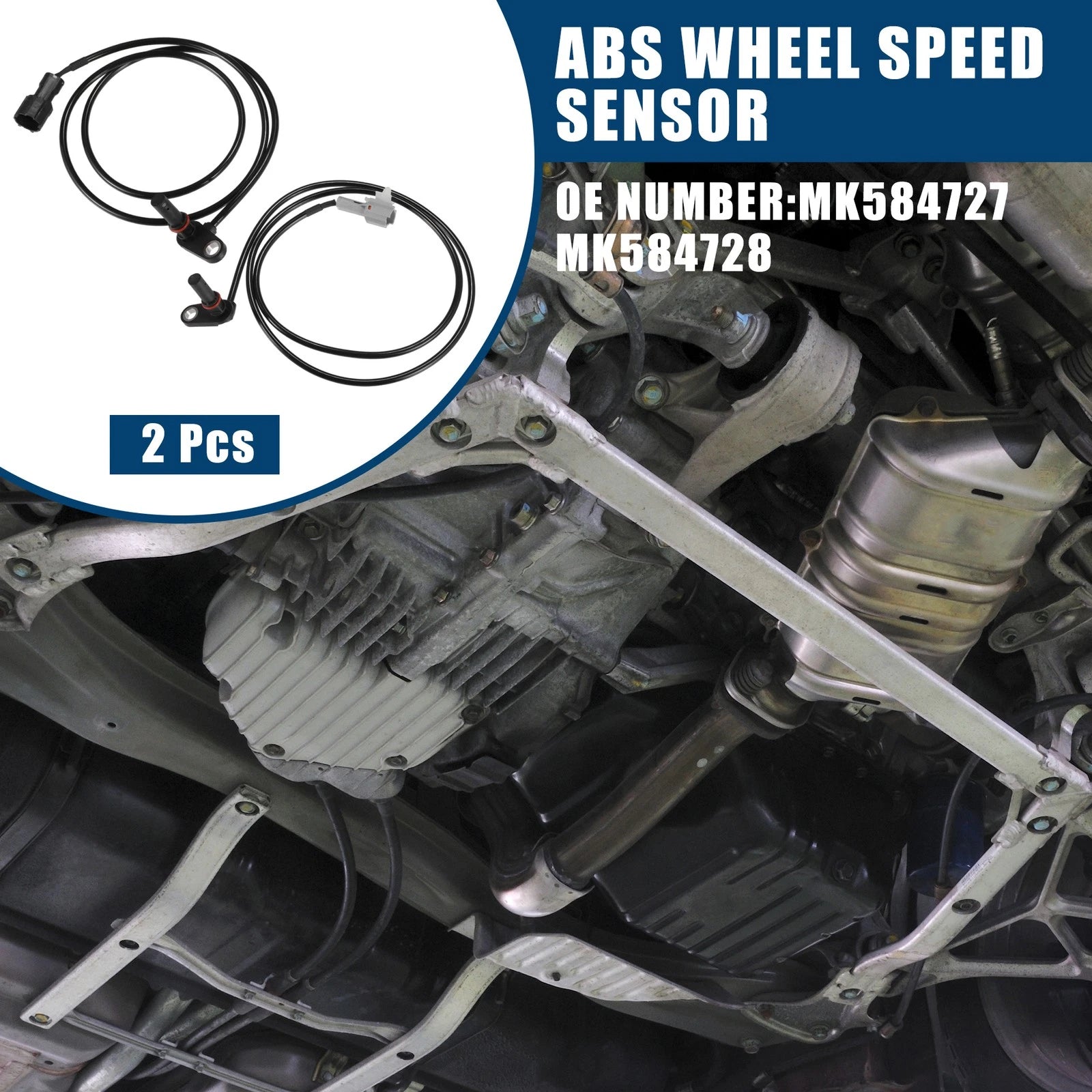 ABS Wheel Speed Sensor Front Left Right Replacement for Mitsubishi FUSO (2011–2018)