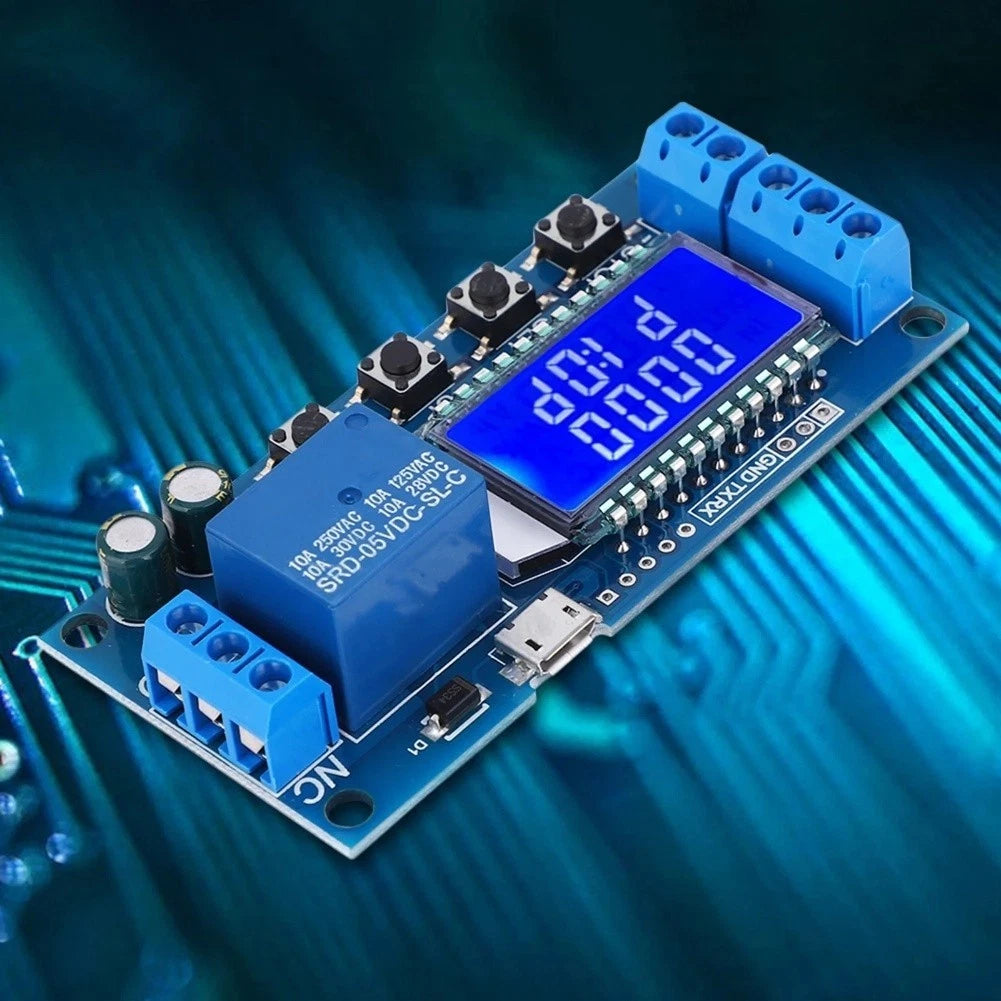 Timing Control Delay Relay Module 5V 12V 24V with LCD Display