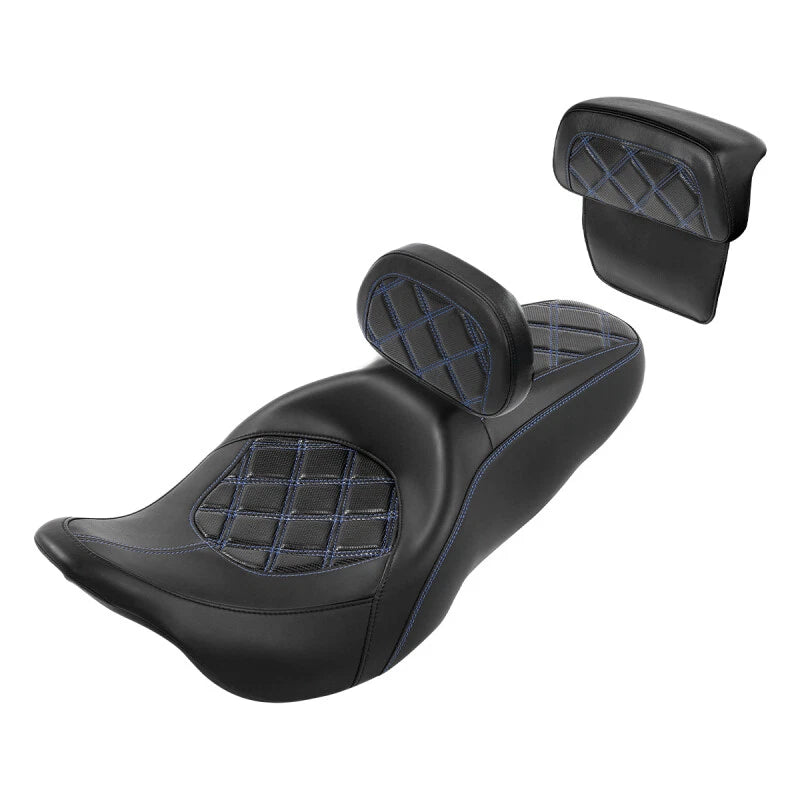 Driver Passenger Seat & Backrest for Harley Electra Road Glide King (2014–2023)