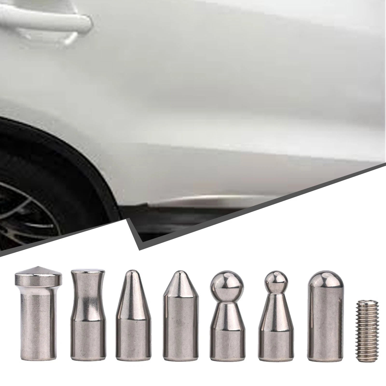 Dent Removal Rod Tips for Paintless Dent Repair Tool (M8)