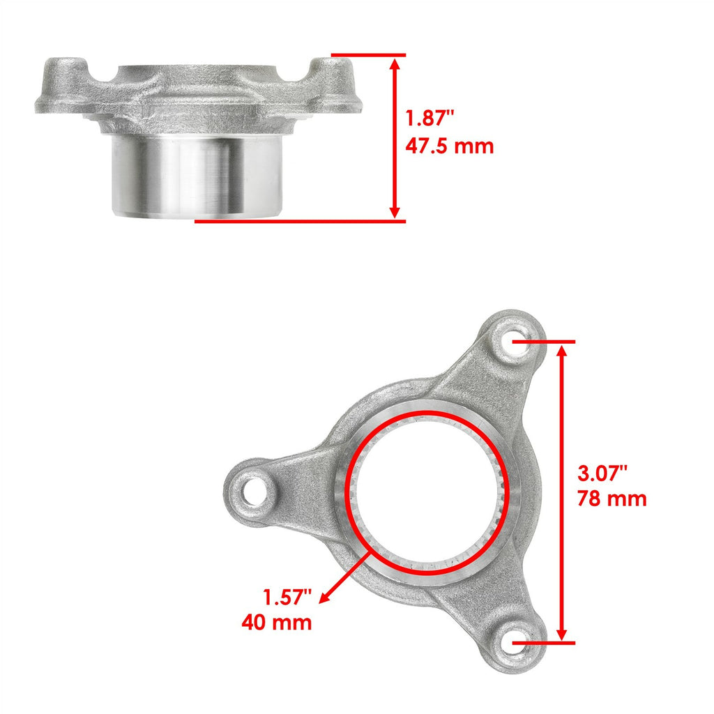 Rear Brake Disc Rotor with Hub Flange Replacement for Honda TRX450R (2006–2009)