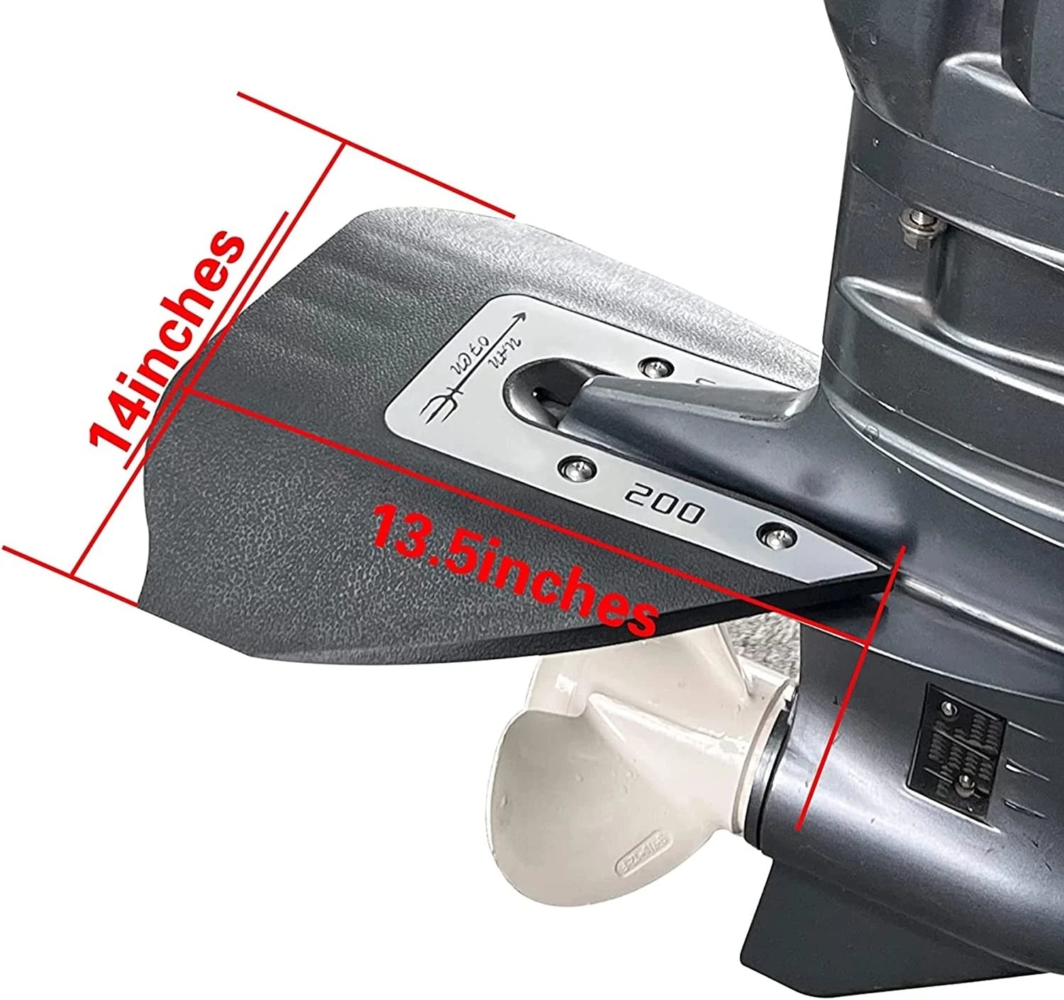 Sport 200 Black Hydrofoil for Outboard Lower Unit (8-40HP)
