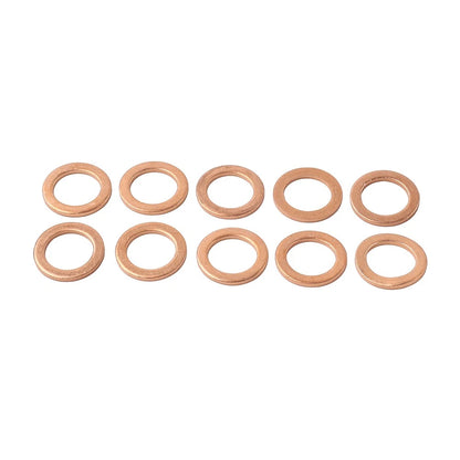 10Pcs M121.5 Copper Oil Drain Plug Gasket Seal Ring for Universal Fit