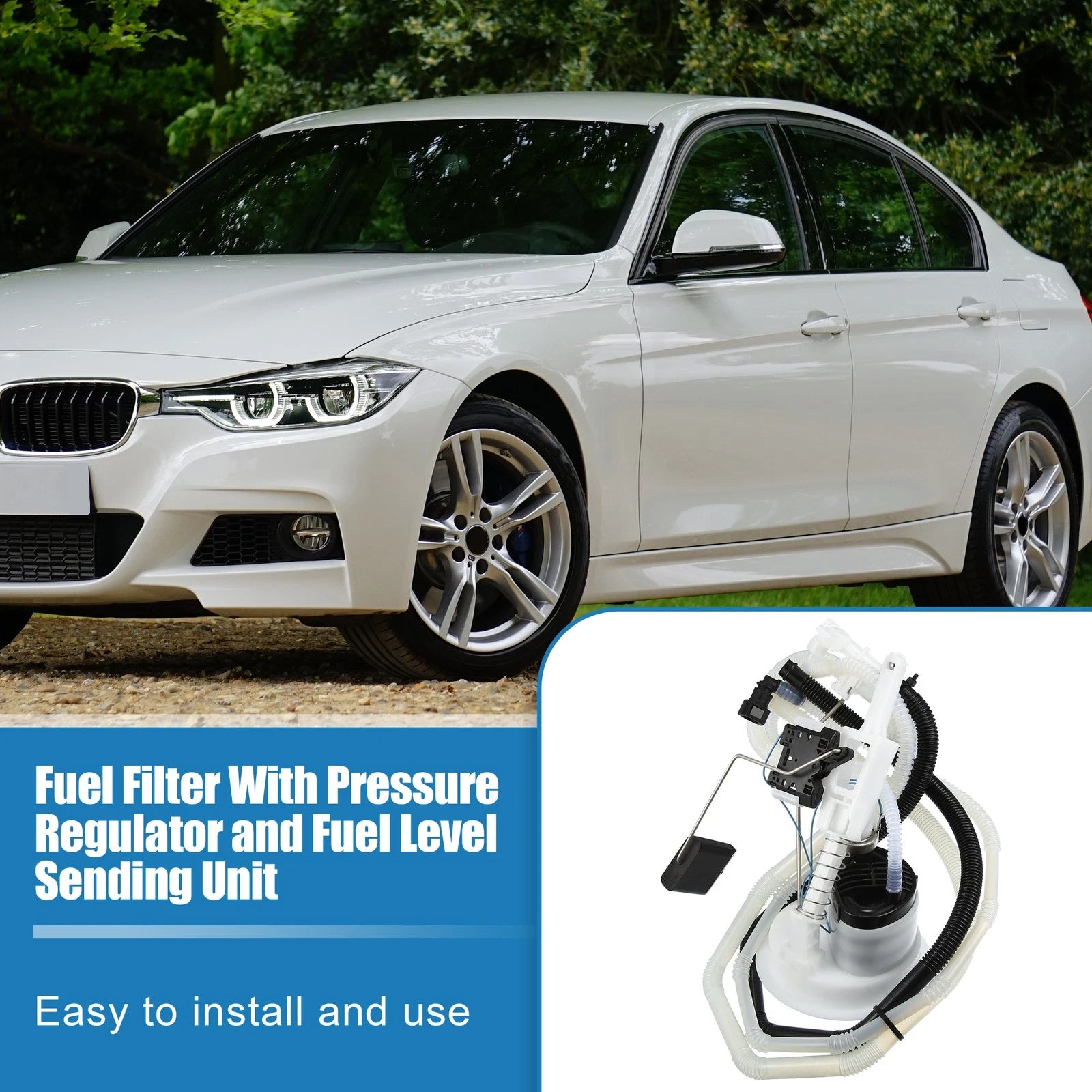 Set Fuel Filter with Pressure Regulator for BMW 128i 135i 325xi (2008–2013)