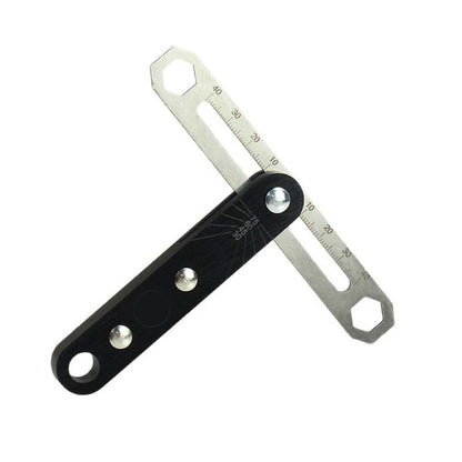80mm T Shape Layout Ruler for Carpentry with Locking Mechanism